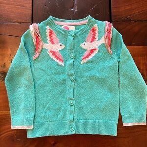 Precious 2-3T Mini Boden Mint Green Cardigan